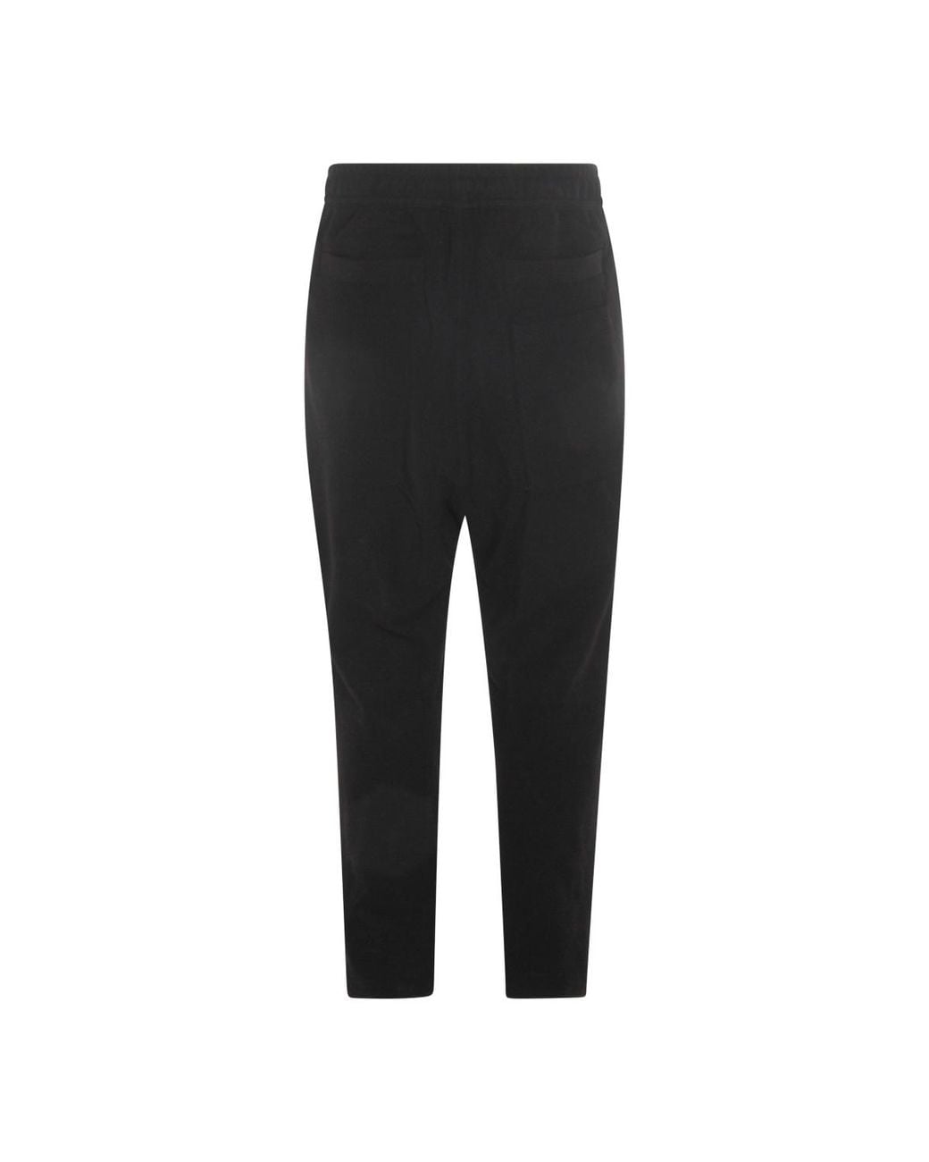 Thom Krom Black Drawstring Tapered Pants for men