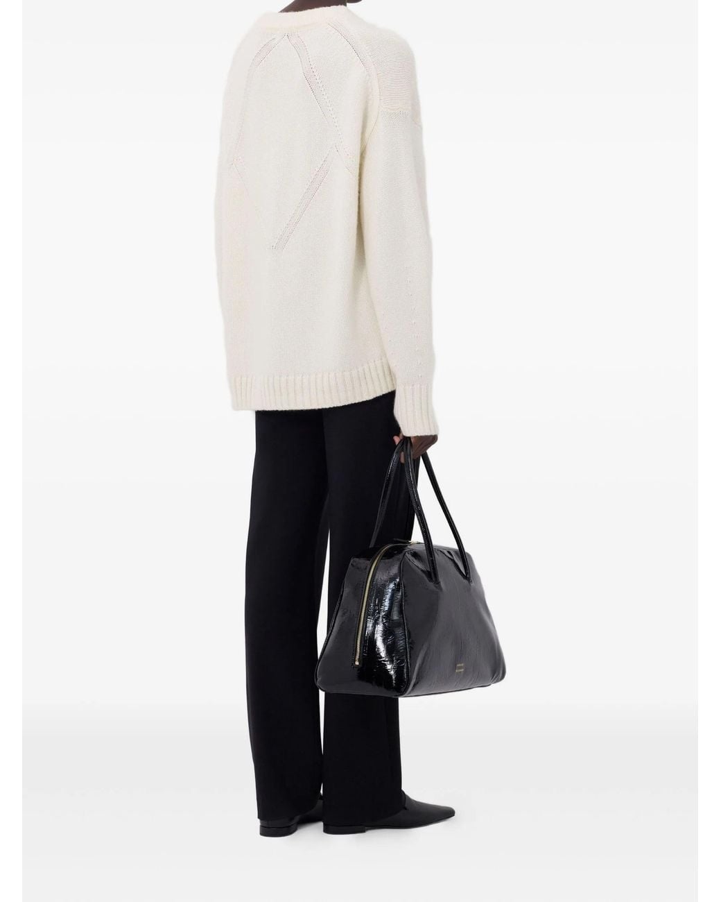 Loulou de Saison White Tino Cashmere Knitwear