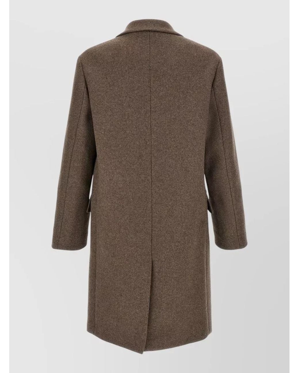 Dries Van Noten Brown Single Breasted Coat for men