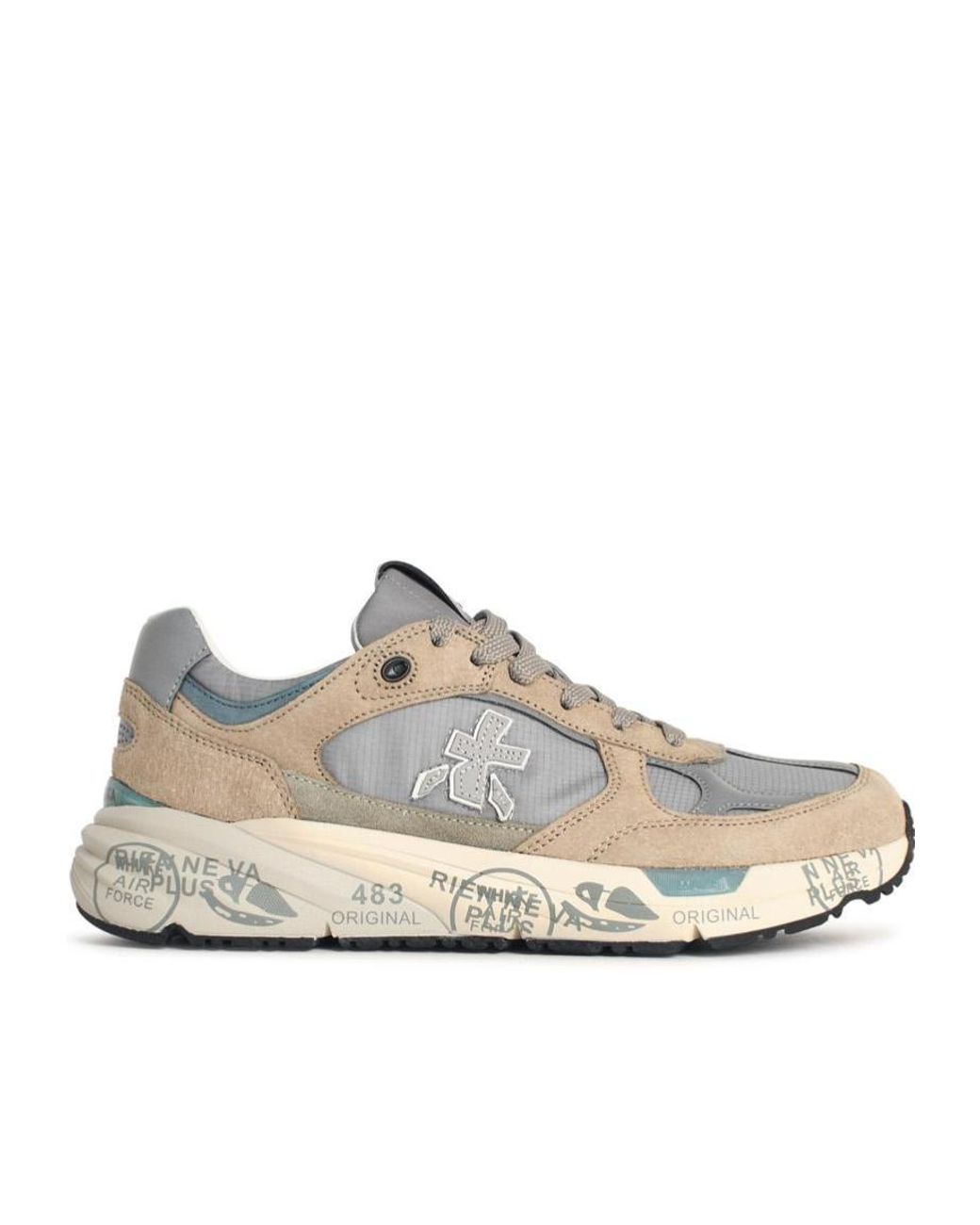 Premiata White Mase Leather Blend Sneakers for men