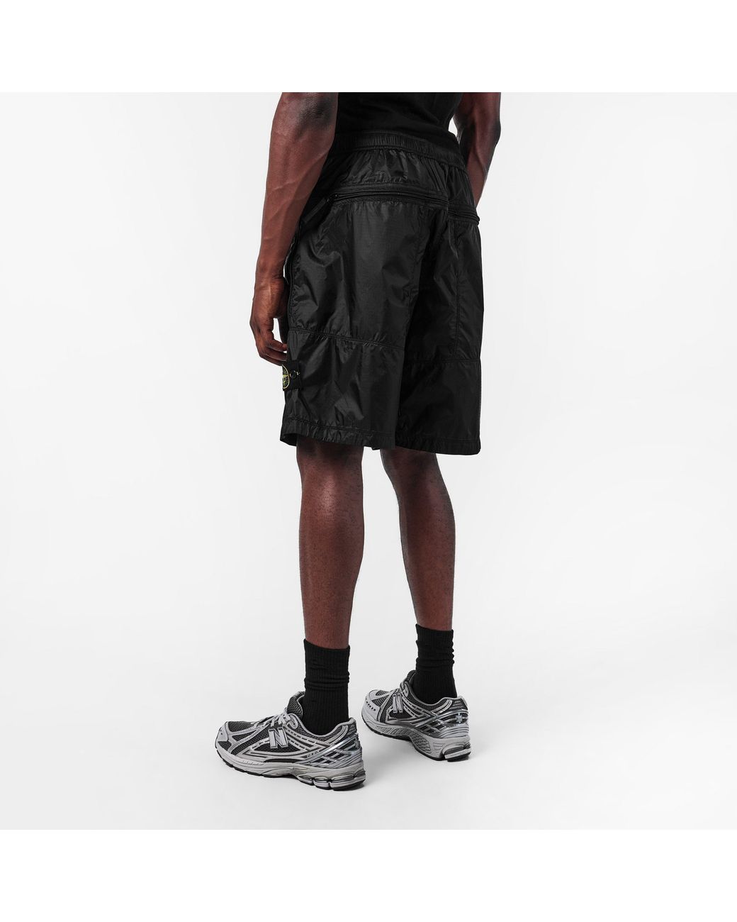 Stone Island Black Sports Casual Shorts for men
