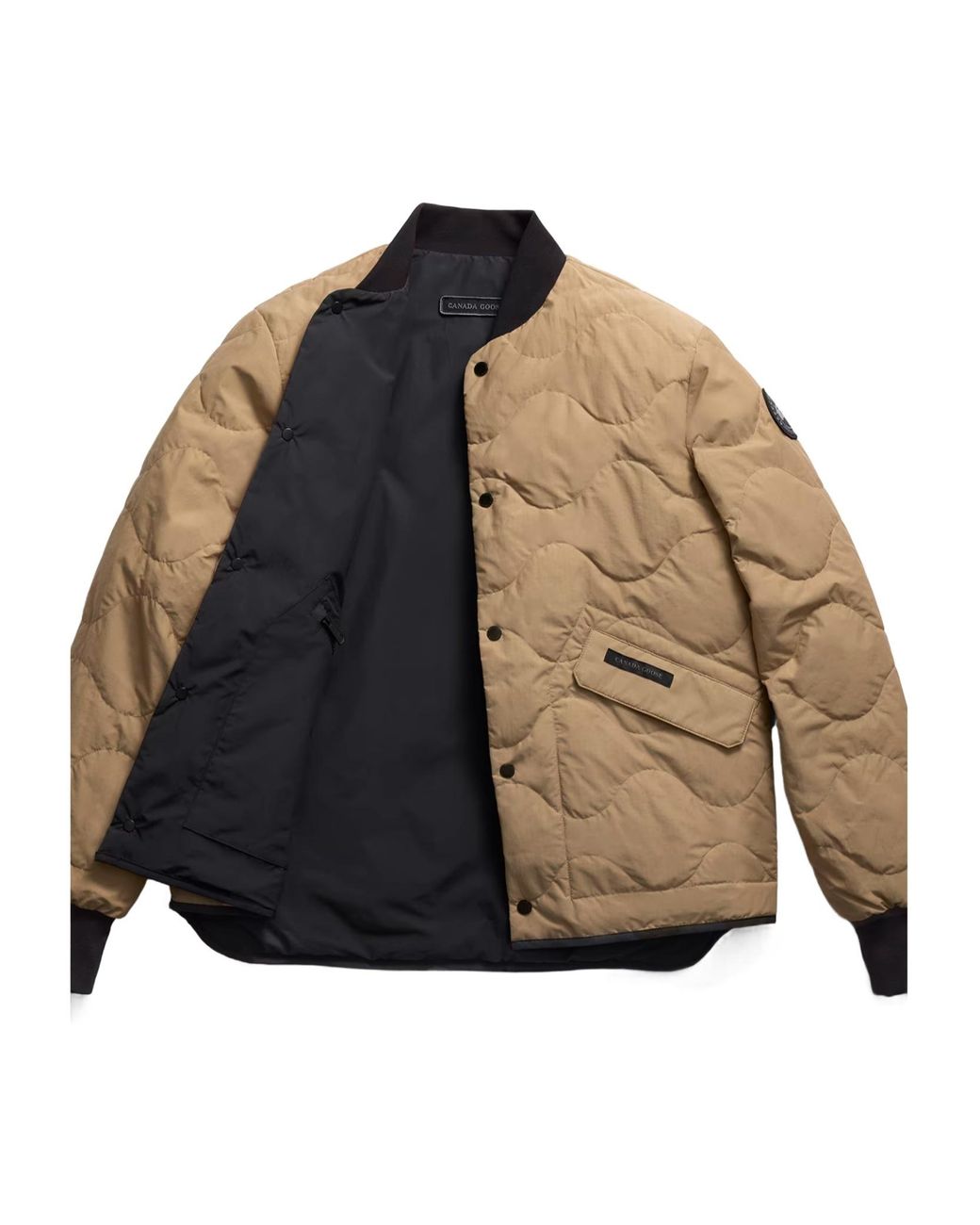 Canada Goose Natural Boswell Logo Patch Reversible Jacket for men