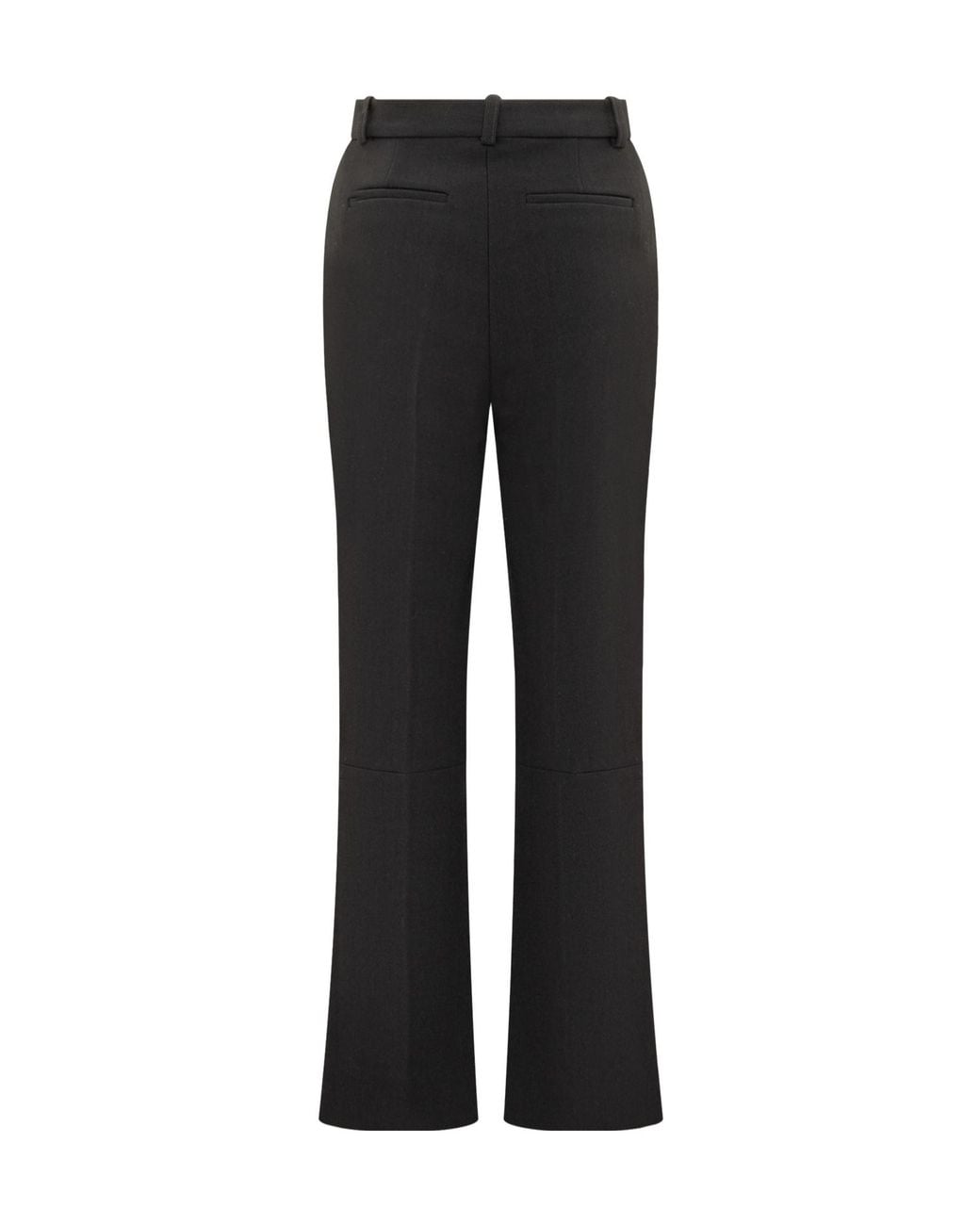 Victoria Beckham Black Belt-Loop Casual Pants