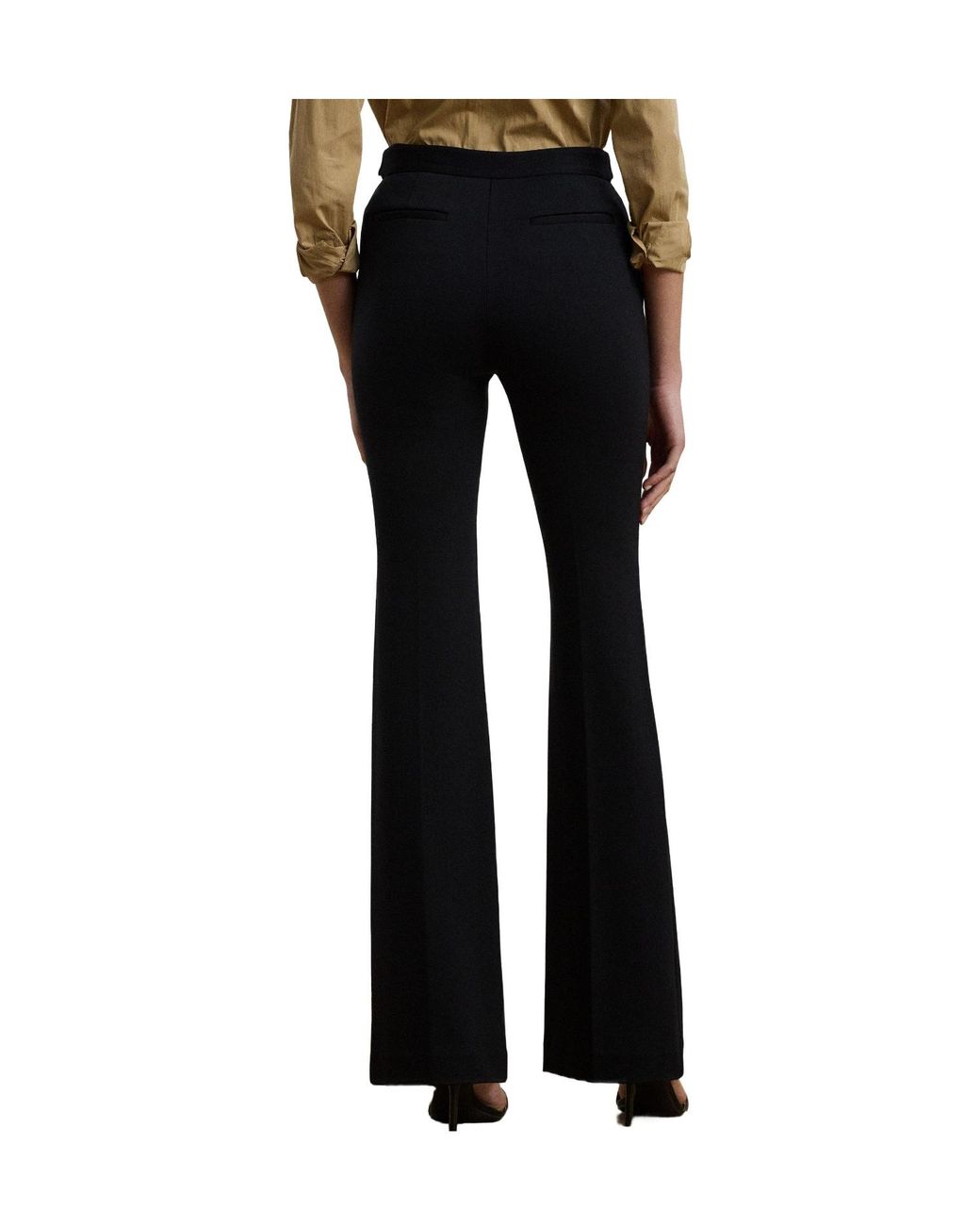 Ralph Lauren Black Highwaisted Flared Trousers