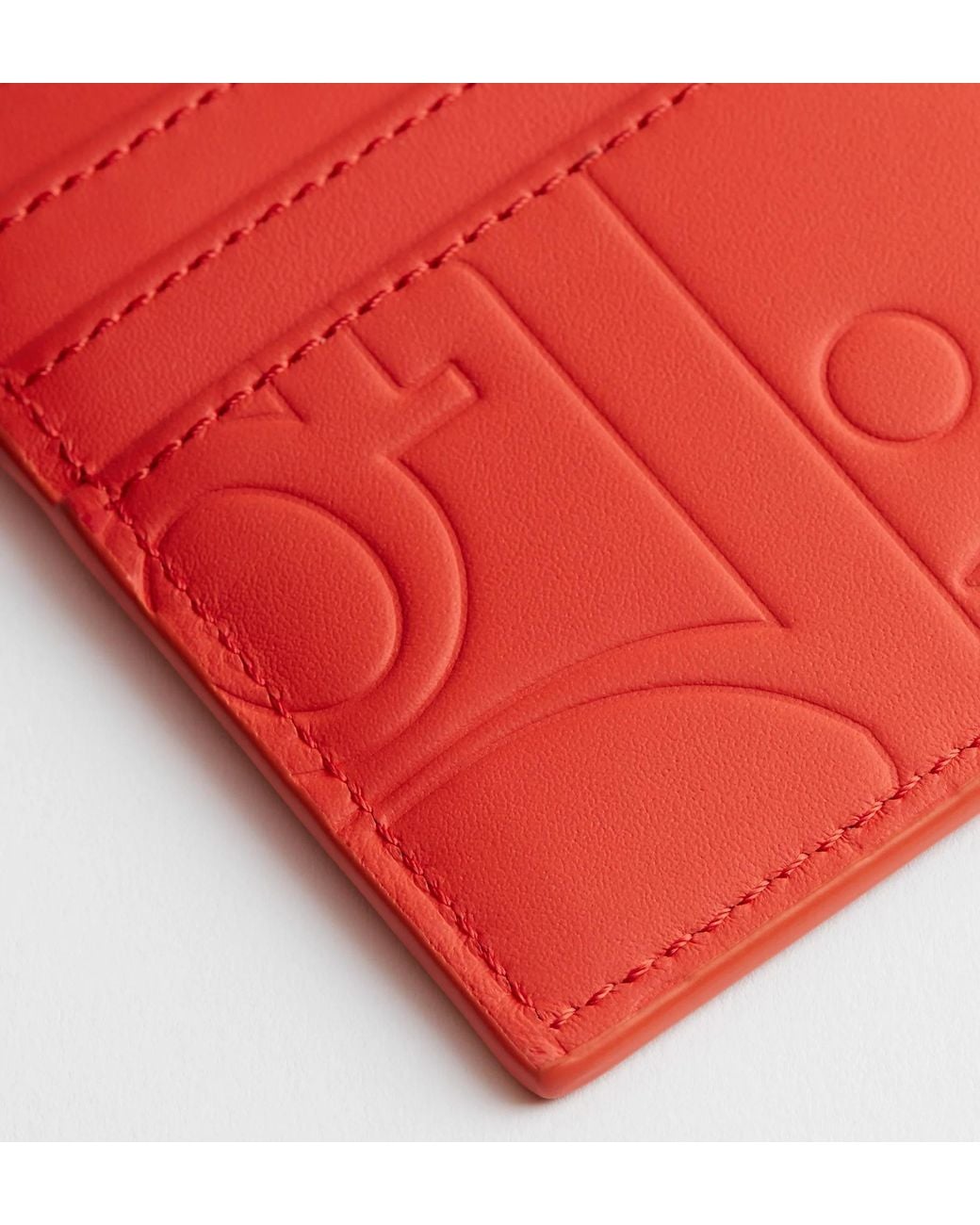 Dior Red Card Holder for men