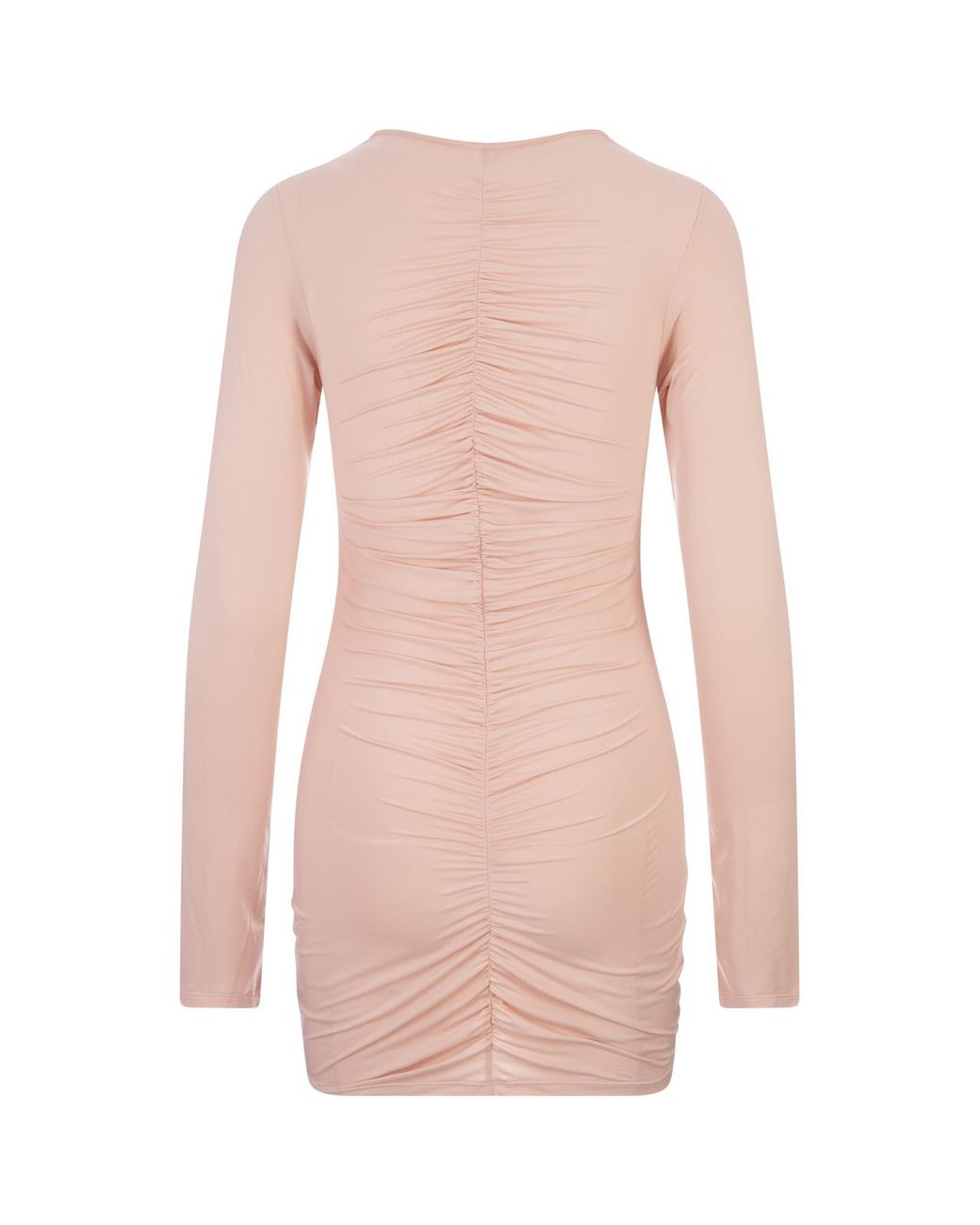 LaRevêche Pink Lillibet Ruched Floral-Detail Mini Dress