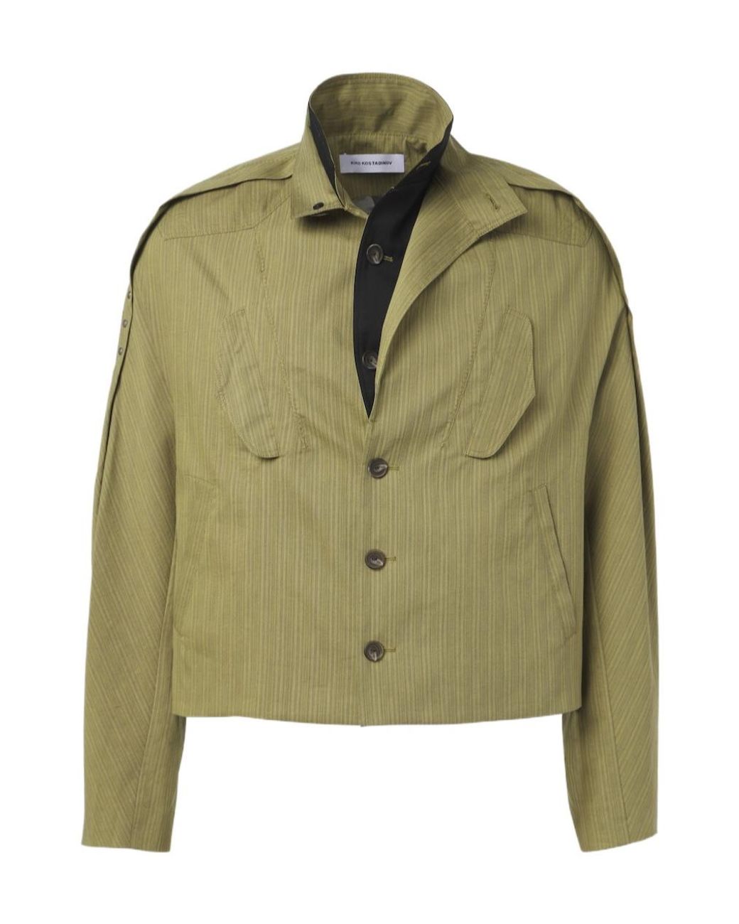 Kiko Kostadinov Green Egreta Cotton Blend Jacket for men