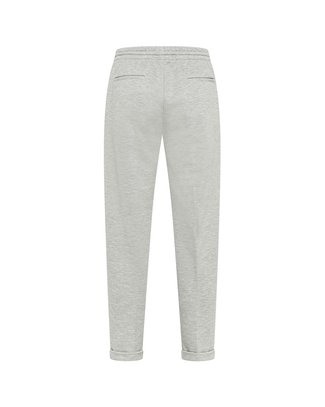Seventy Gray Drawstring Cuffed Track Pants for men