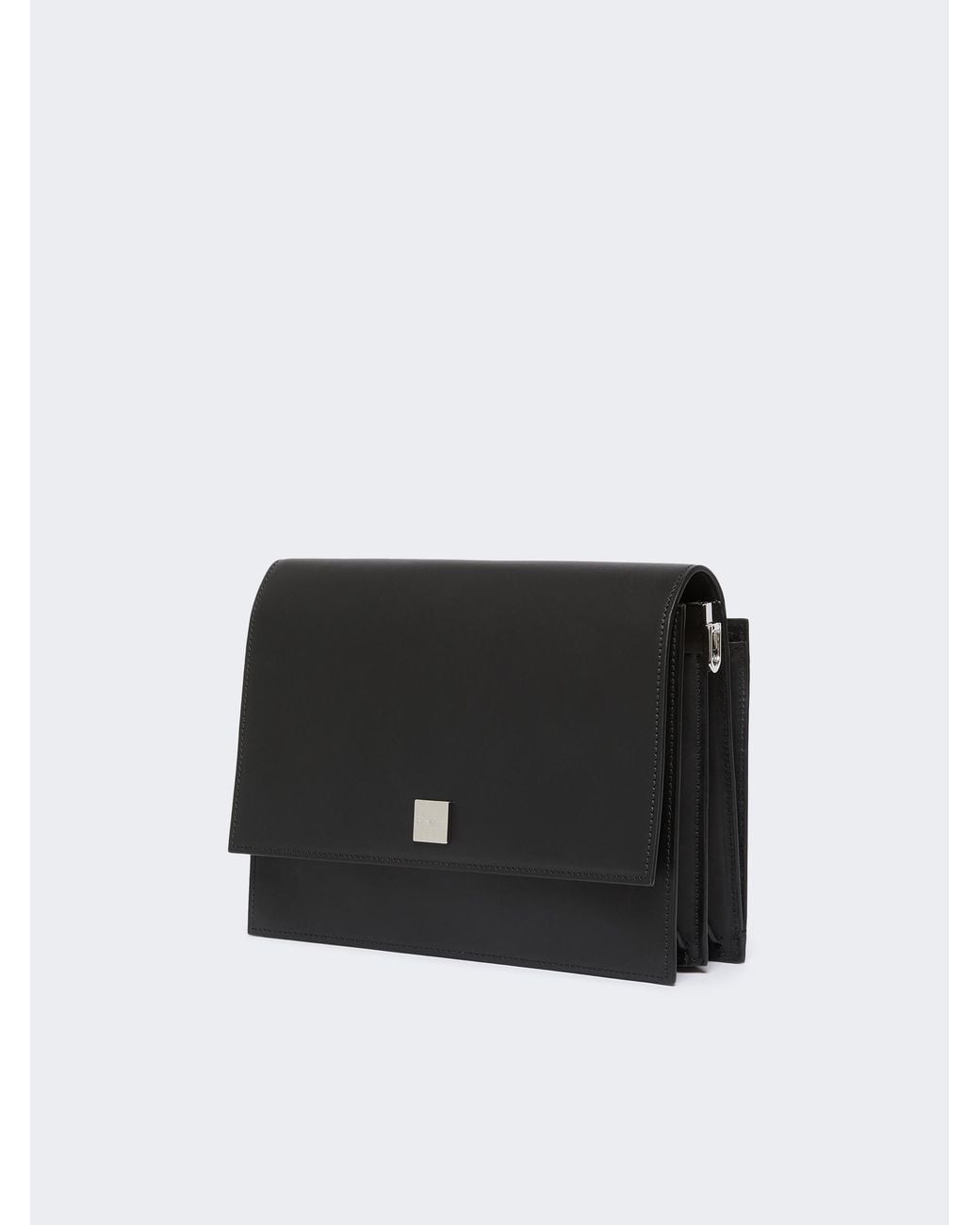 Max Mara Black Logo-Engraved Shoulder Bag
