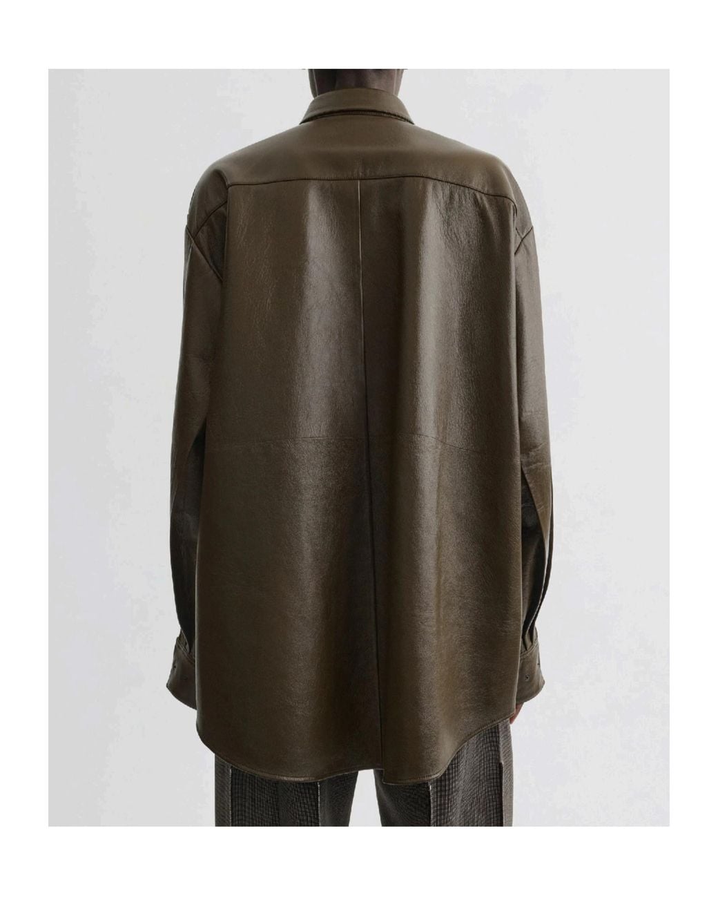 Phoebe Philo Green Leather Jacket And Shirt