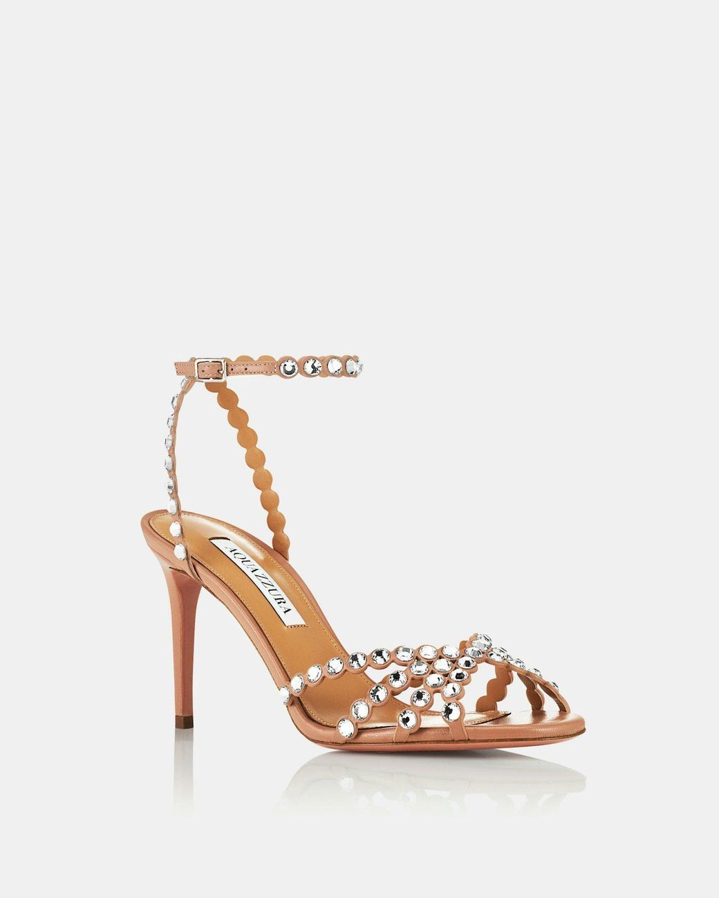 Aquazzura Metallic Tequila Embellished Heeled Sandals