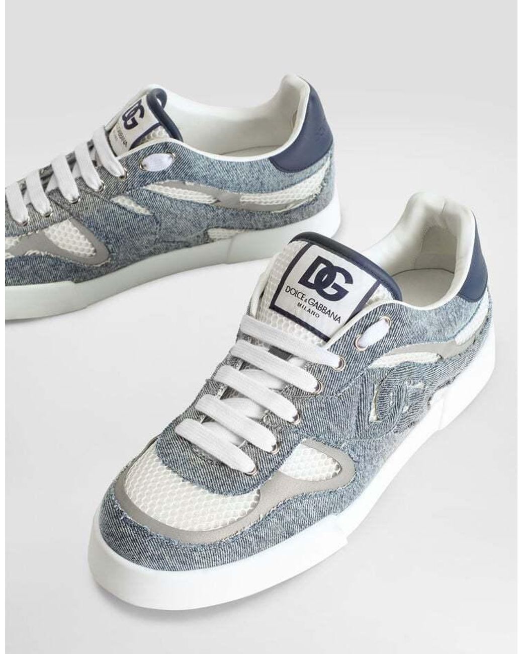 Dolce & Gabbana Blue Strobel Portofino Sneakers for men