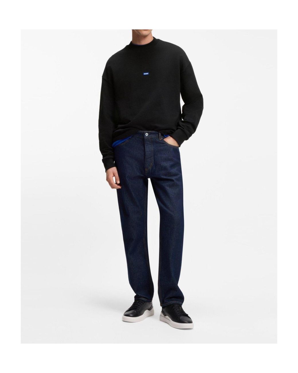 Boss Black Crew Neck Sweatshirt for men