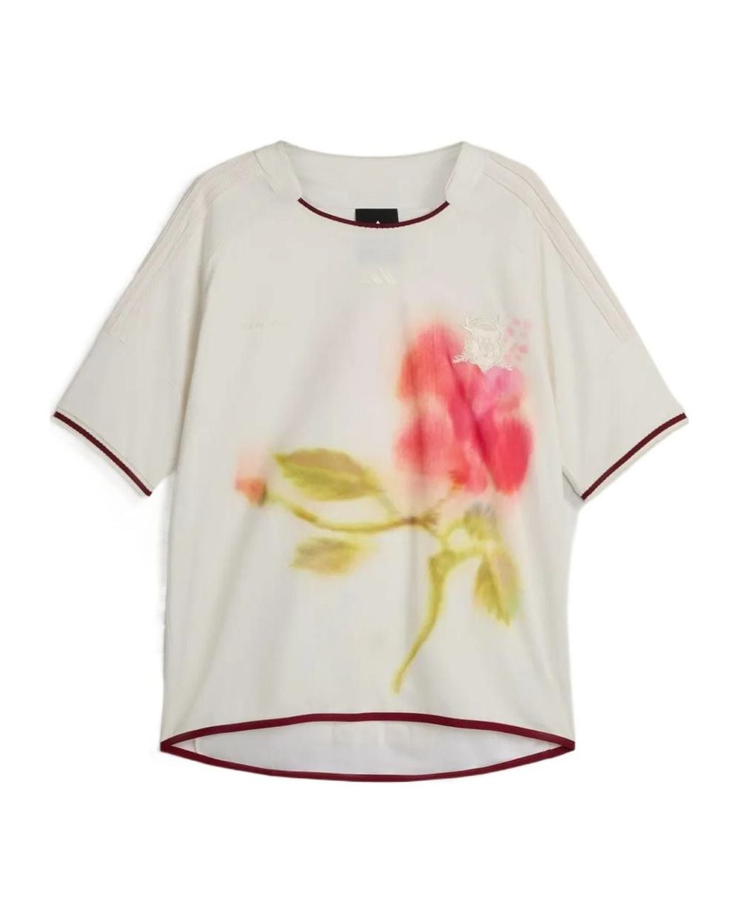 Wales Bonner White X Adidas Floral-Print T-Shirt for men