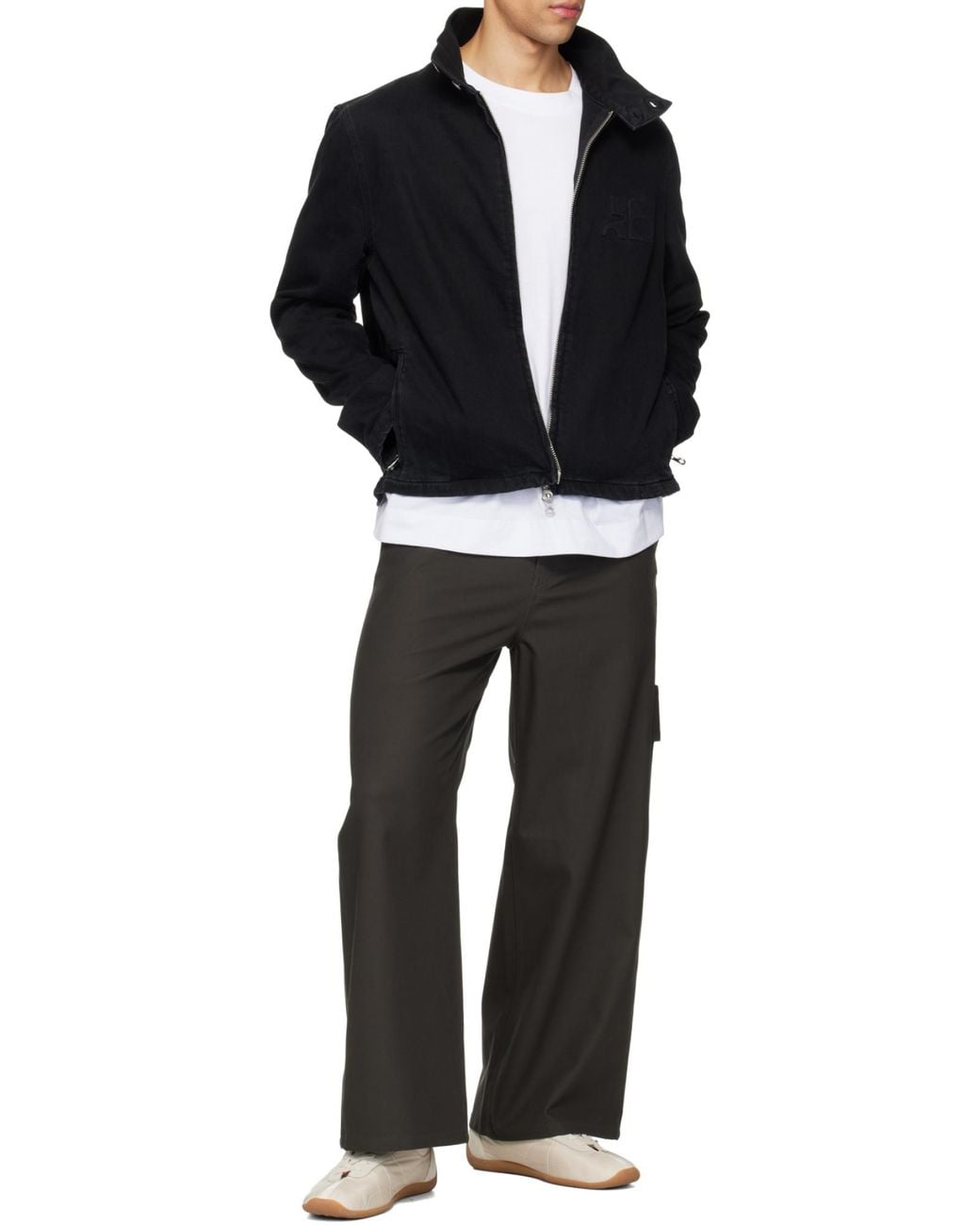 Courreges Black Courrèges City Shadow Denim Jacket for men