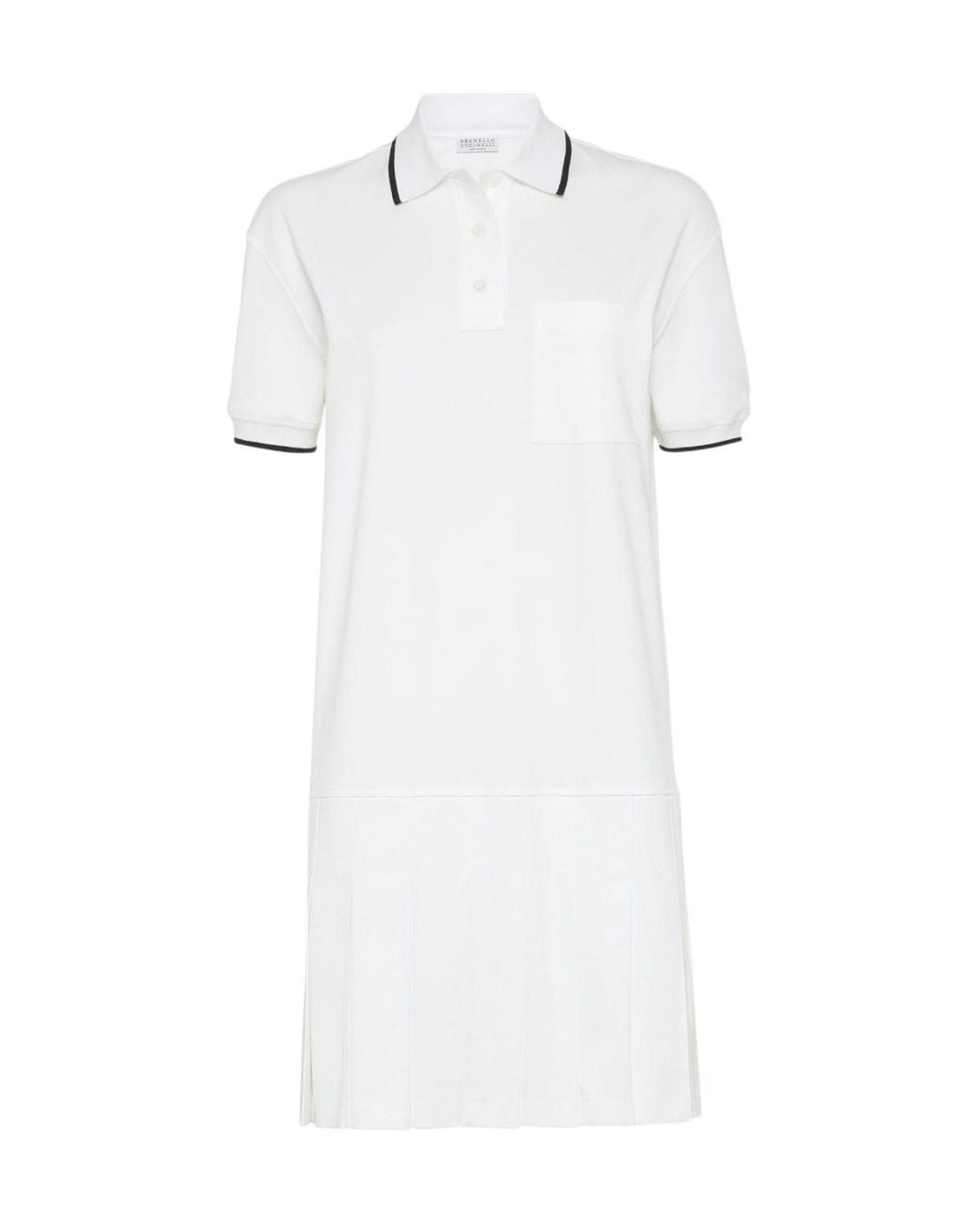 Brunello Cucinelli White Interlock Dress