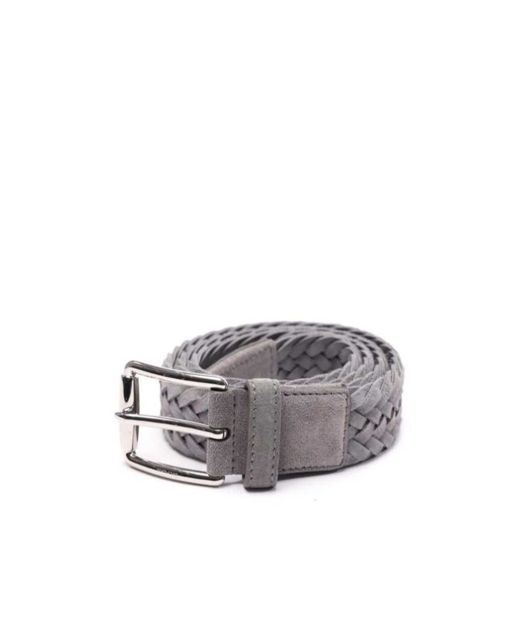 Tod's Gray Braided Buckle Belt for men