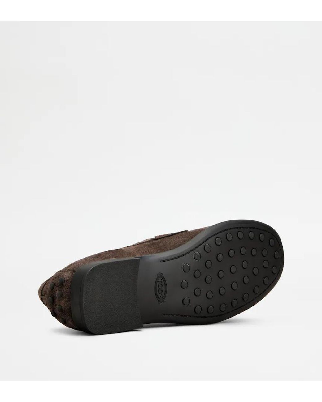 Tod's Brown Penny Flat Shoes