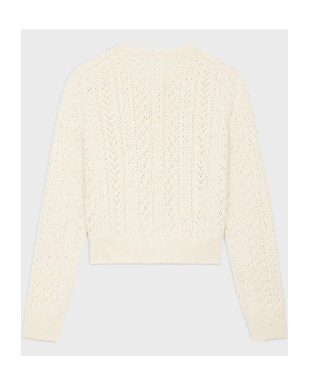 Céline White Cardigan