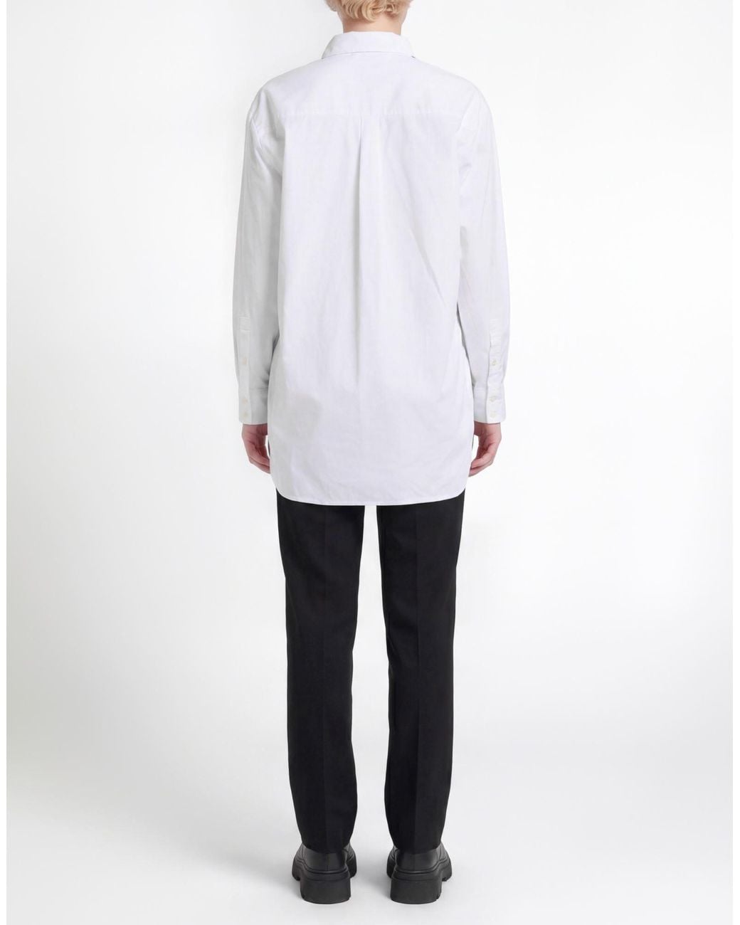MAX&Co. White Long Sleeves Shirt