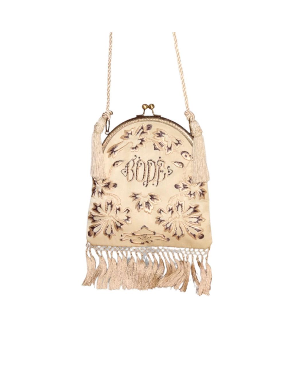 Bode Natural Tassel Shoulder Bag for men