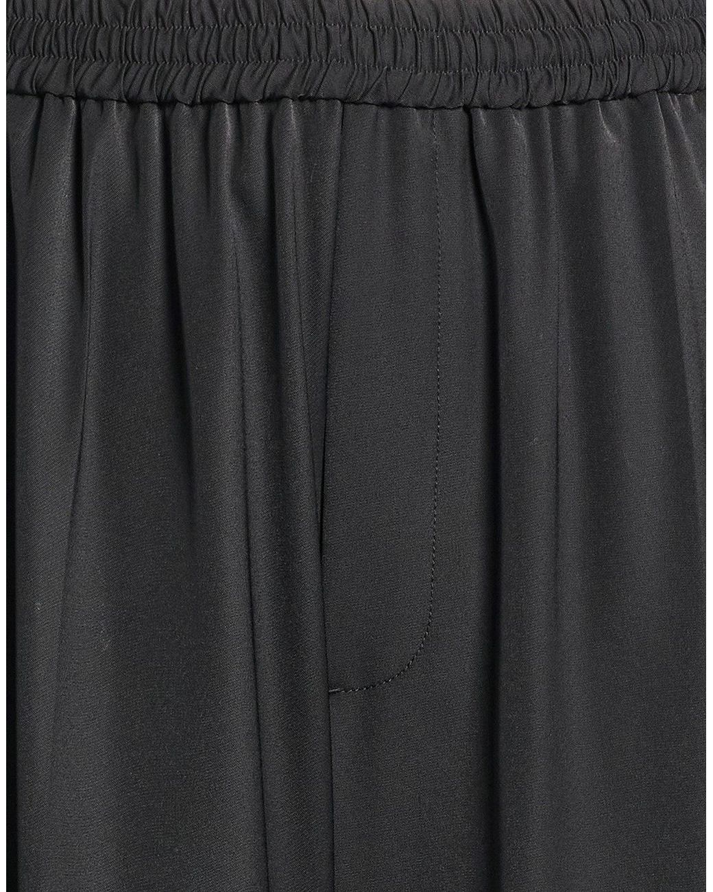 MM6 by Maison Margiela Black Minimal Loosefit Tailored Trousers
