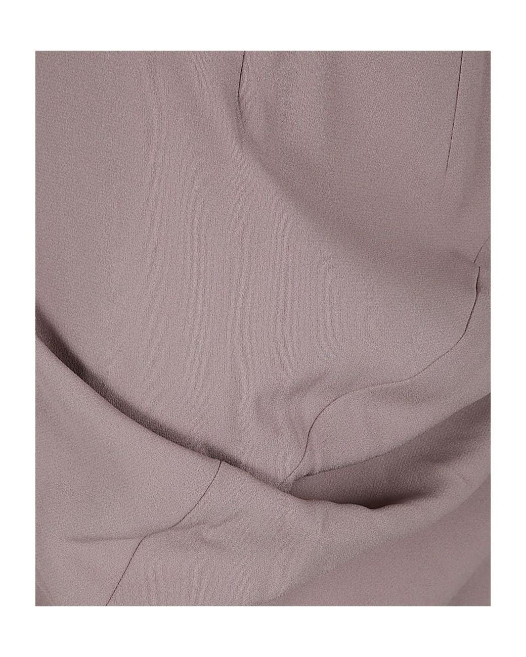 Dries Van Noten Purple Ruched High-Low Waist Skirt