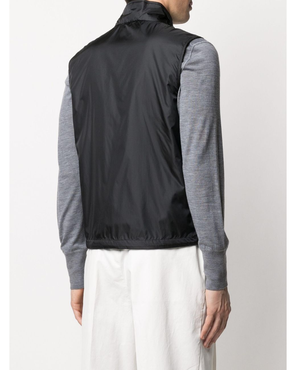 Aspesi Black Sleeveless Vest for men