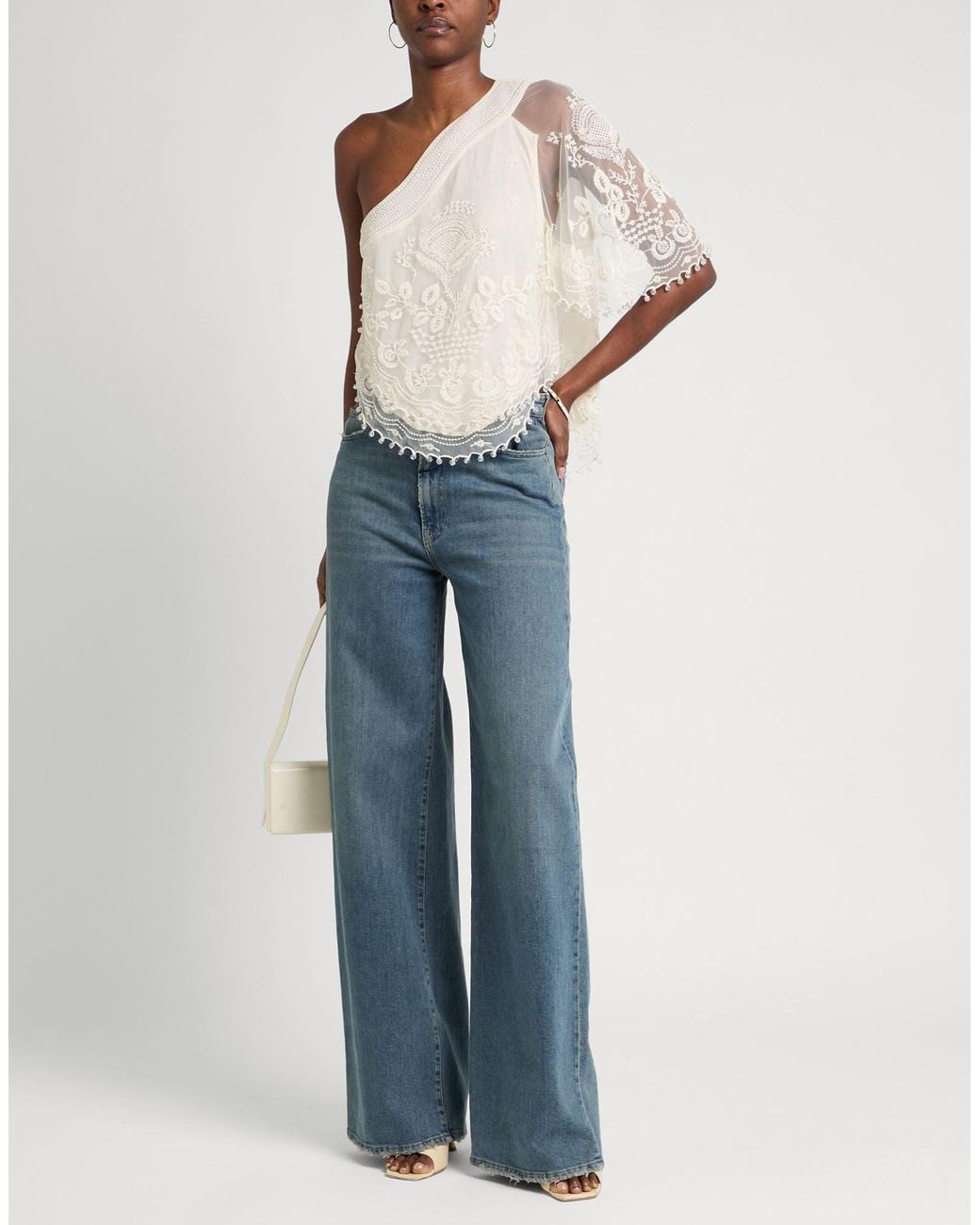 Isabel Marant White One-Shoulder Tops