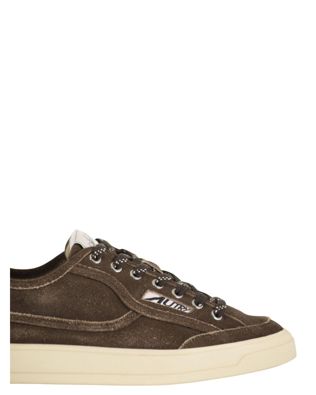Autry Brown Windscape Low-Top Sneakers