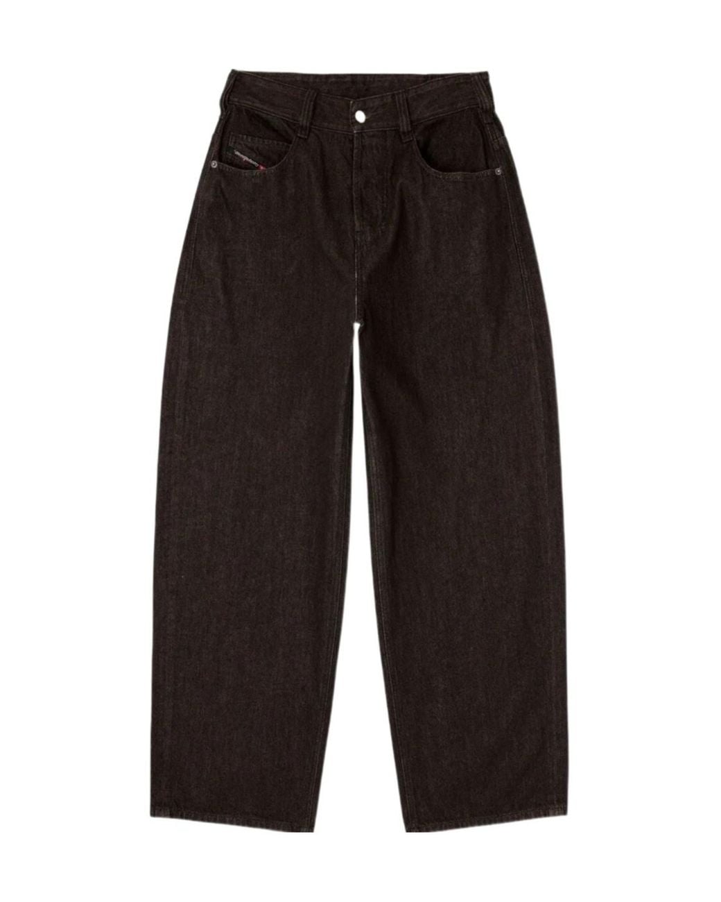 DIESEL Black 2001-D-Macro Straight Leg Distressed Jeans for men