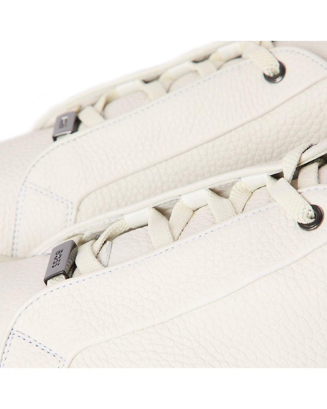 Boss White Low-Top Casual Shoes for men