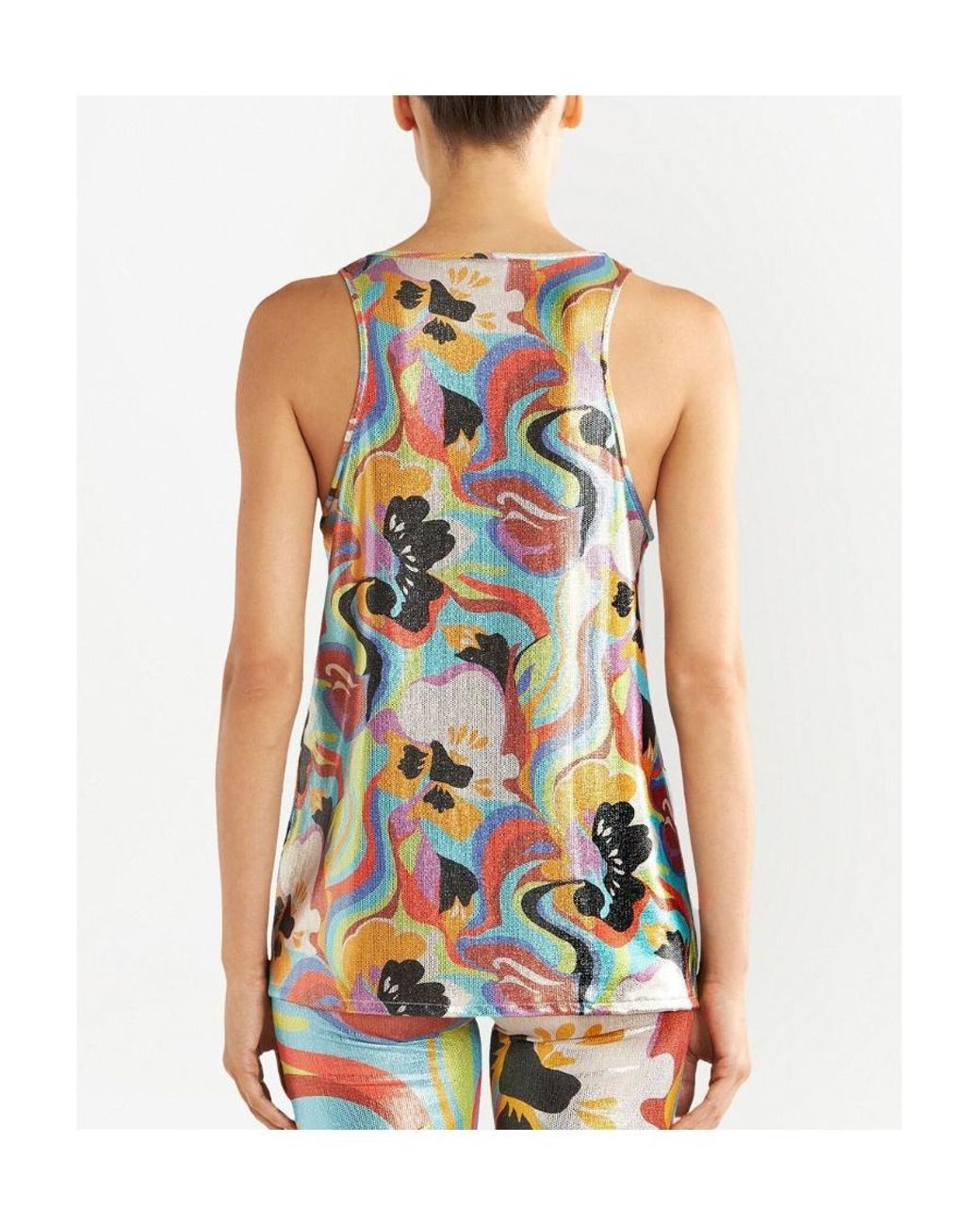 Etro Multicolor Sleeveless Scoop Neck Top