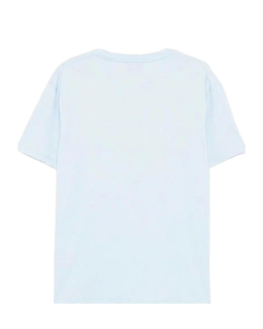 Ralph Lauren Blue Polo Logo Printed Crewneck T-Shirt for men