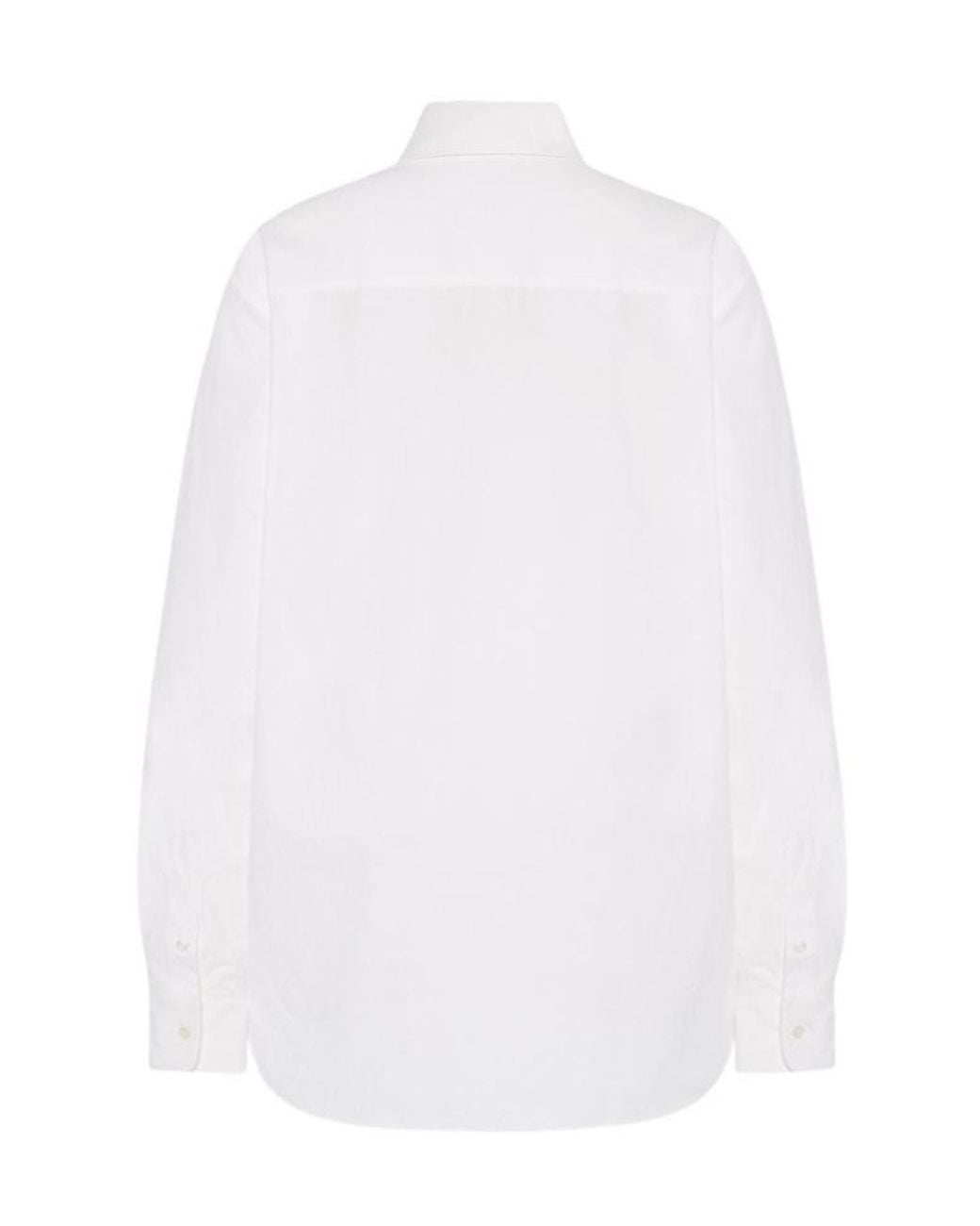 The Row White Gavina Button-Up Shirt