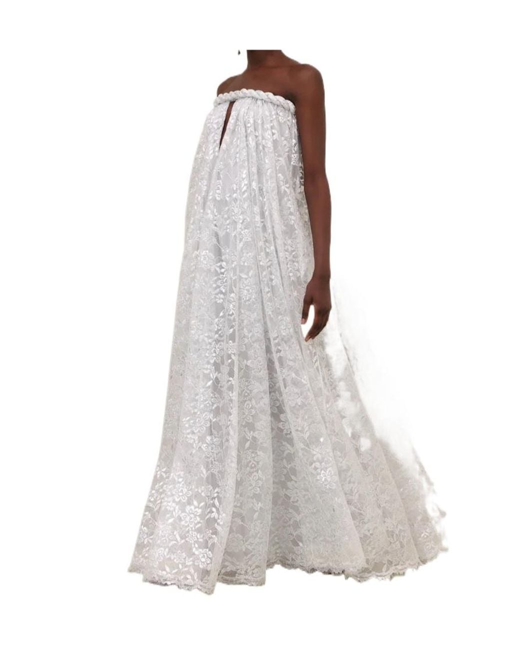 Zimmermann White Carousel Metallic Twist Gown