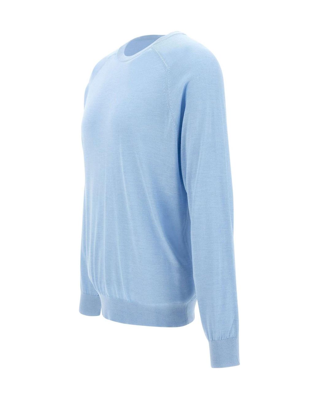 Kangra Cashmere Blue Kangra Crew Neck Knitwear for men