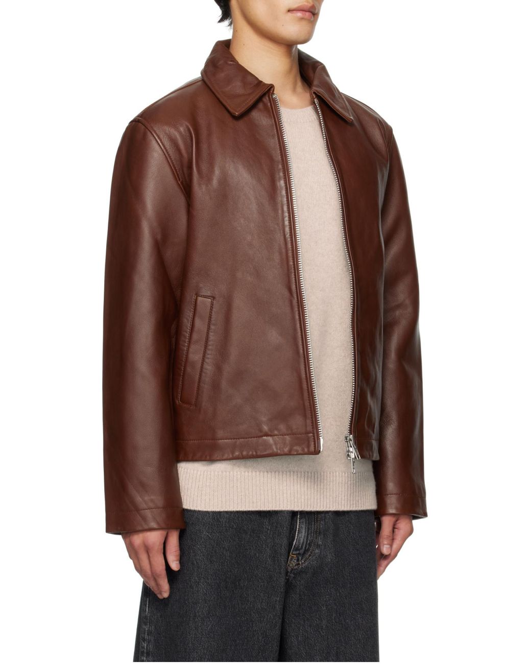 sunflower Red Zip-Up Jacket for men