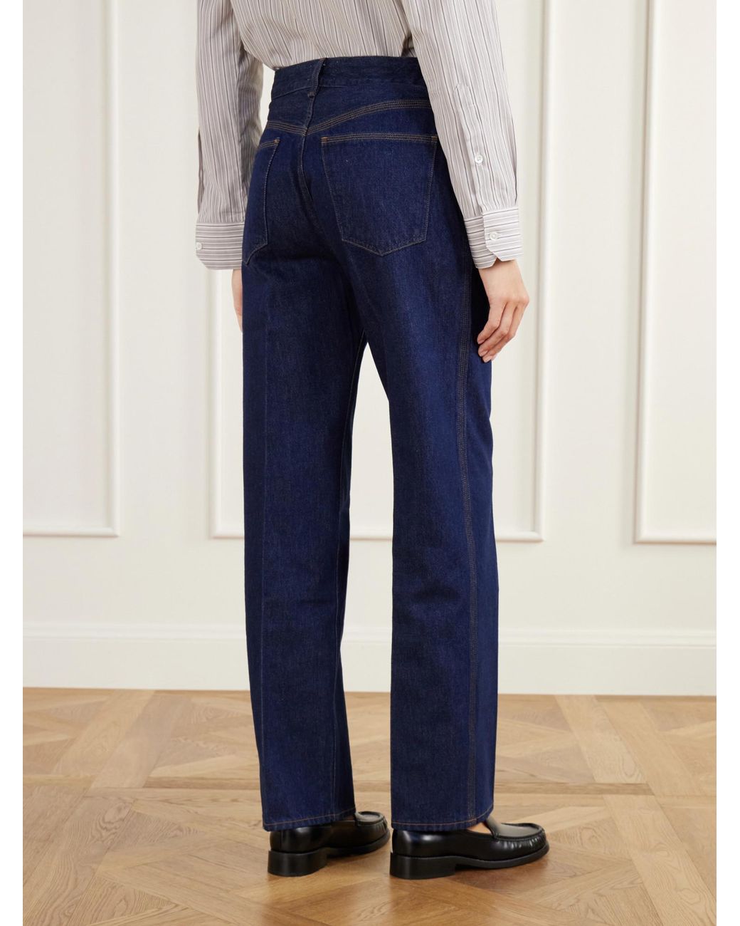 Agolde Blue Straight-Leg Jeans