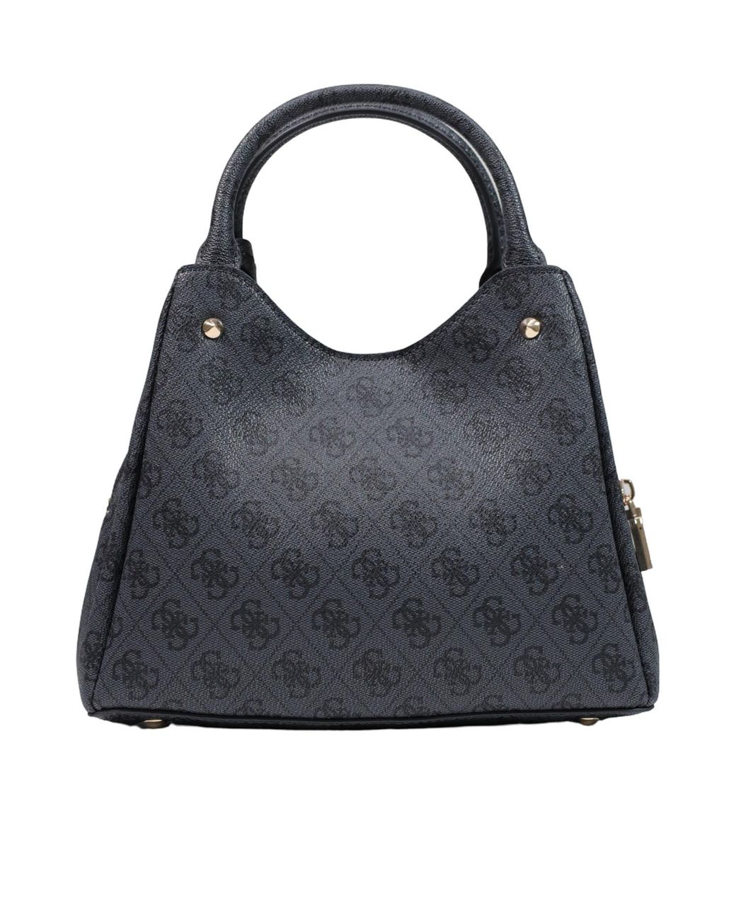 Guess Black Monogram-Print Crossbody Bag