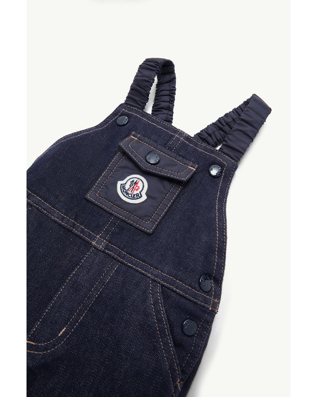 Moncler Blue Denim Overalls
