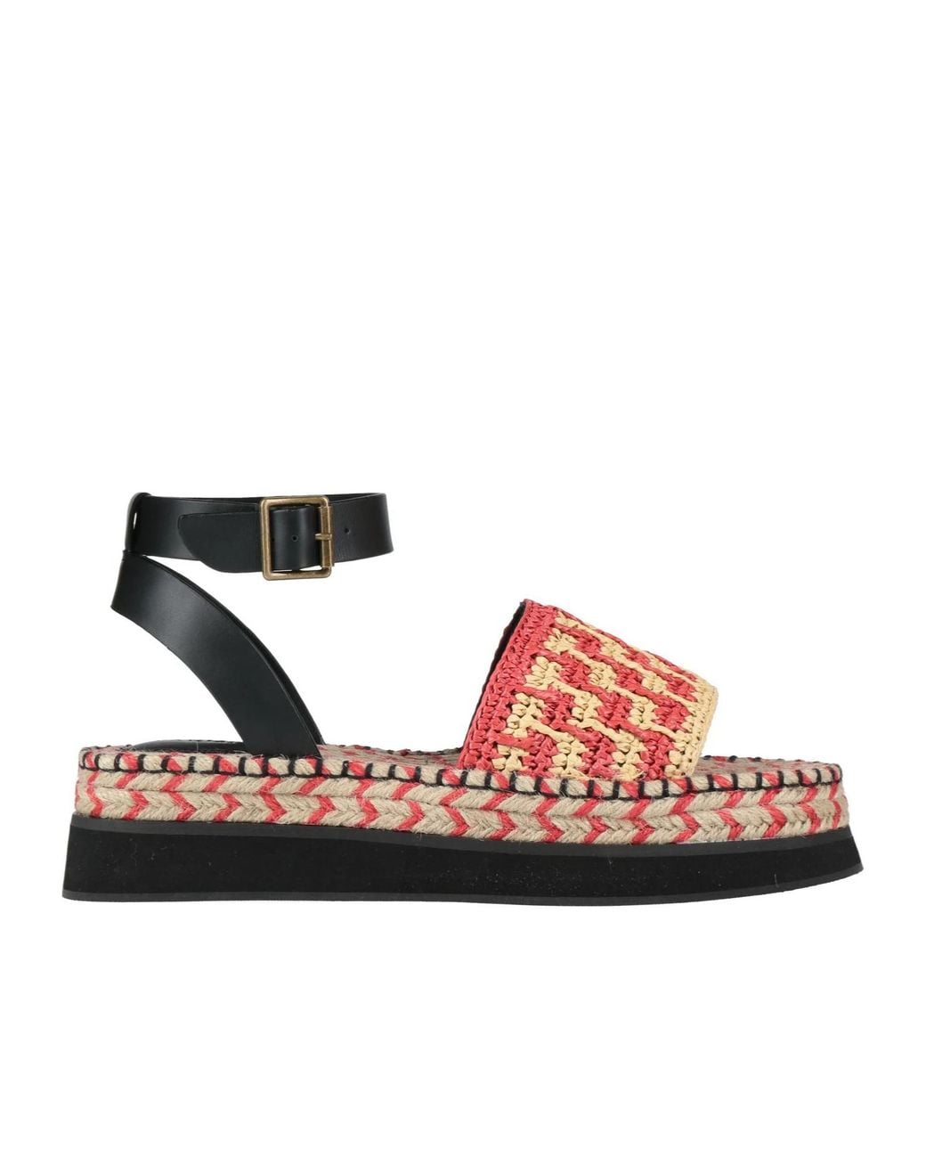 Farm Rio Black Hemp Rope Sandals