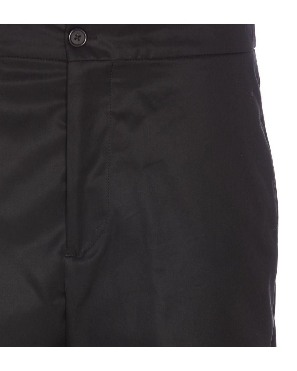 McQueen Blue Panelled Knee-Length Shorts for men