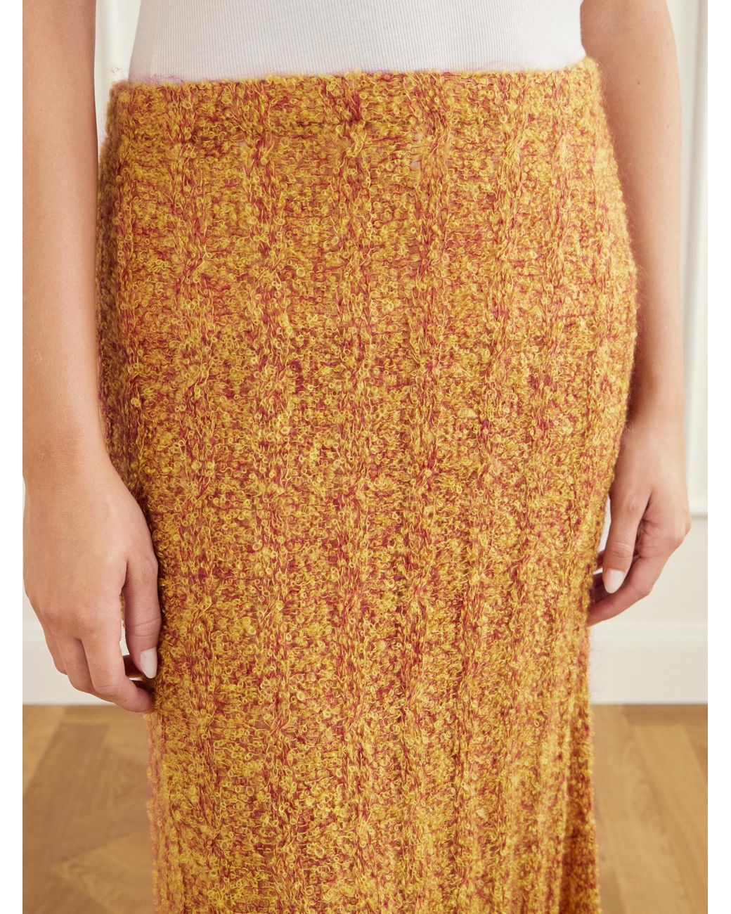 Proenza Schouler Brown Lightweight Midi Knit Dress