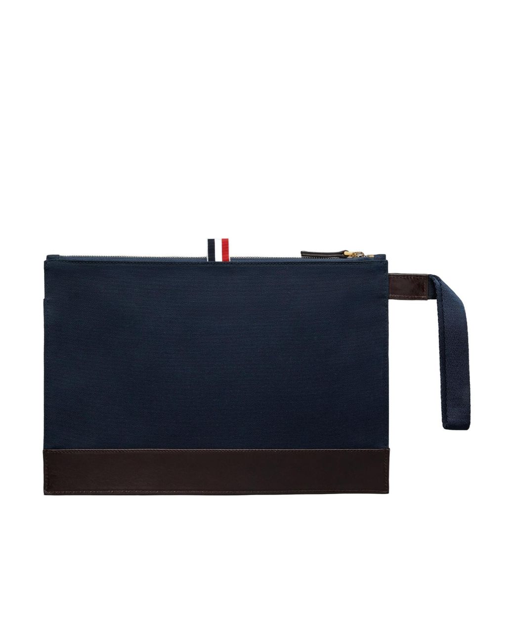 Thom Browne Blue Rwb-Striped Logo Patch Document Holder for men