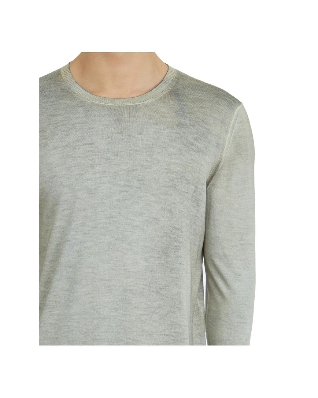 Avant Toi Gray Crew-Neck Cashmere Sweater for men
