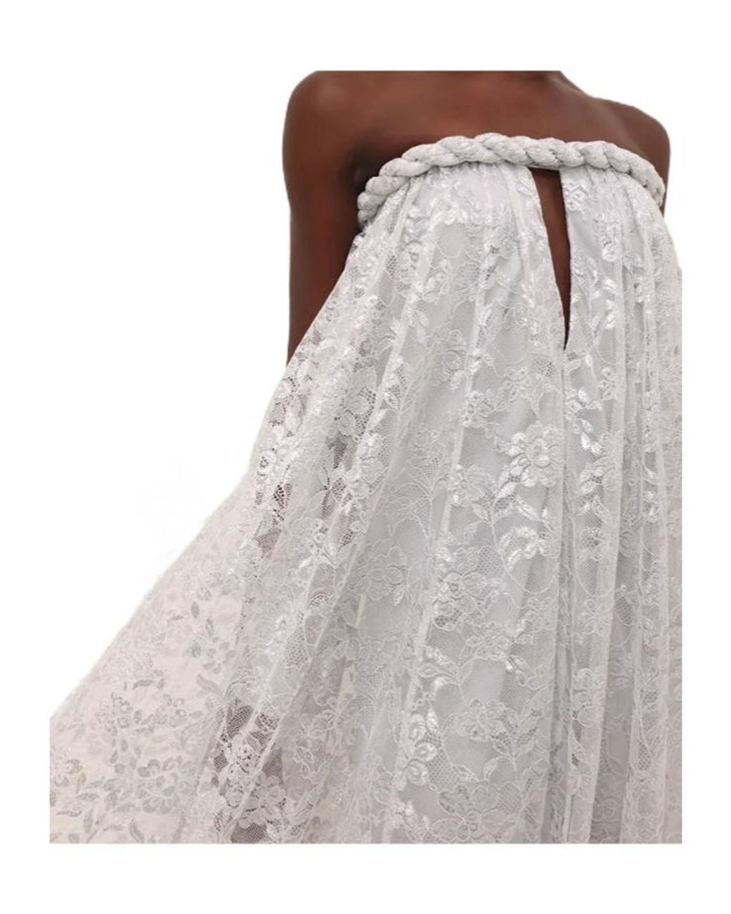 Zimmermann White Carousel Metallic Twist Gown