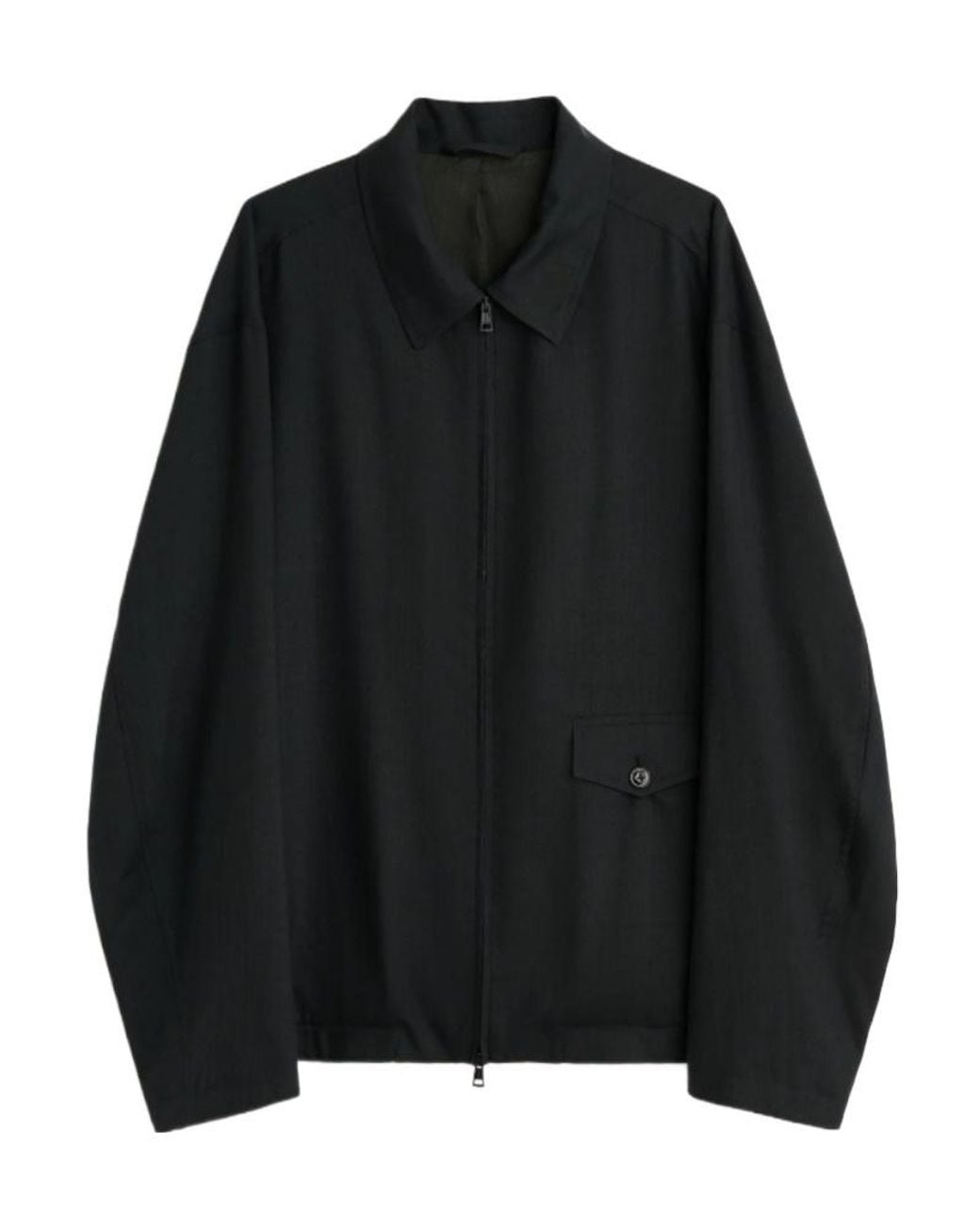 Our Legacy Black Zip-Front Knitted Jacket for men