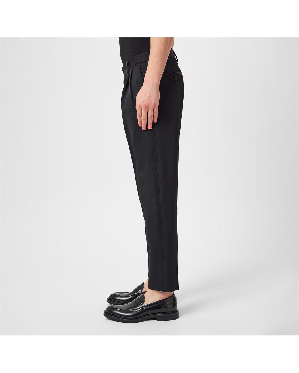 Dolce & Gabbana Black Belt Loop Casual Pants for men