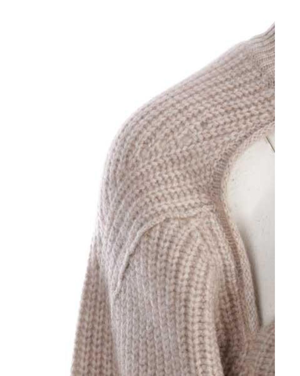Isabel Marant Natural Palma Cashmere Open Back Sweater